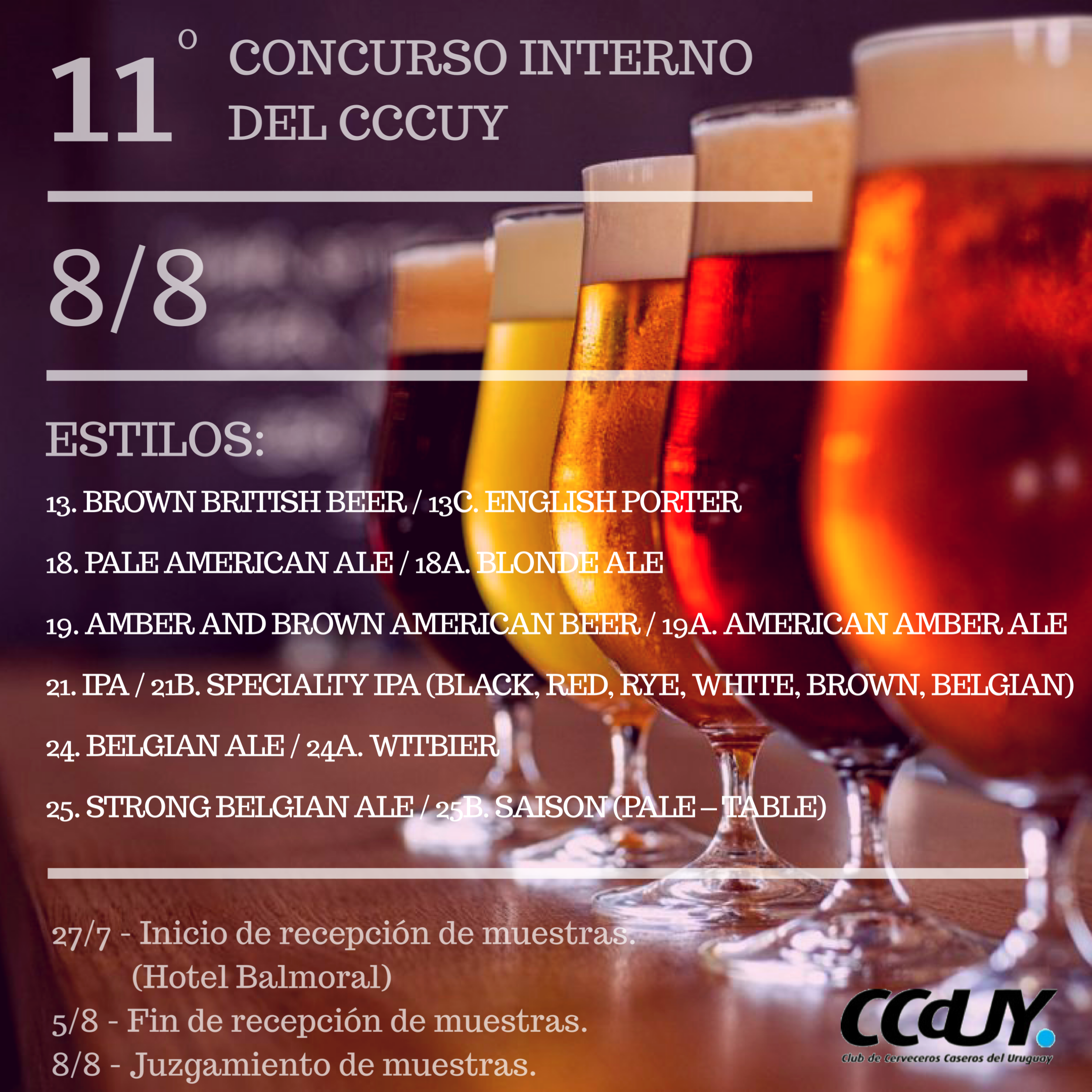 Uncategorized – Club de Cerveceros Caseros del Uruguay